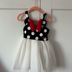 Minnie Mouse Polka Dot Dress with Red Bow